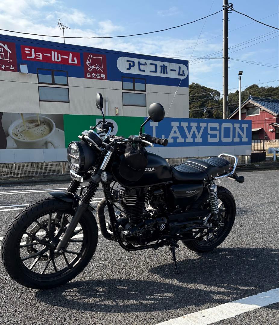 gb350シート　タックロール鋲打ち