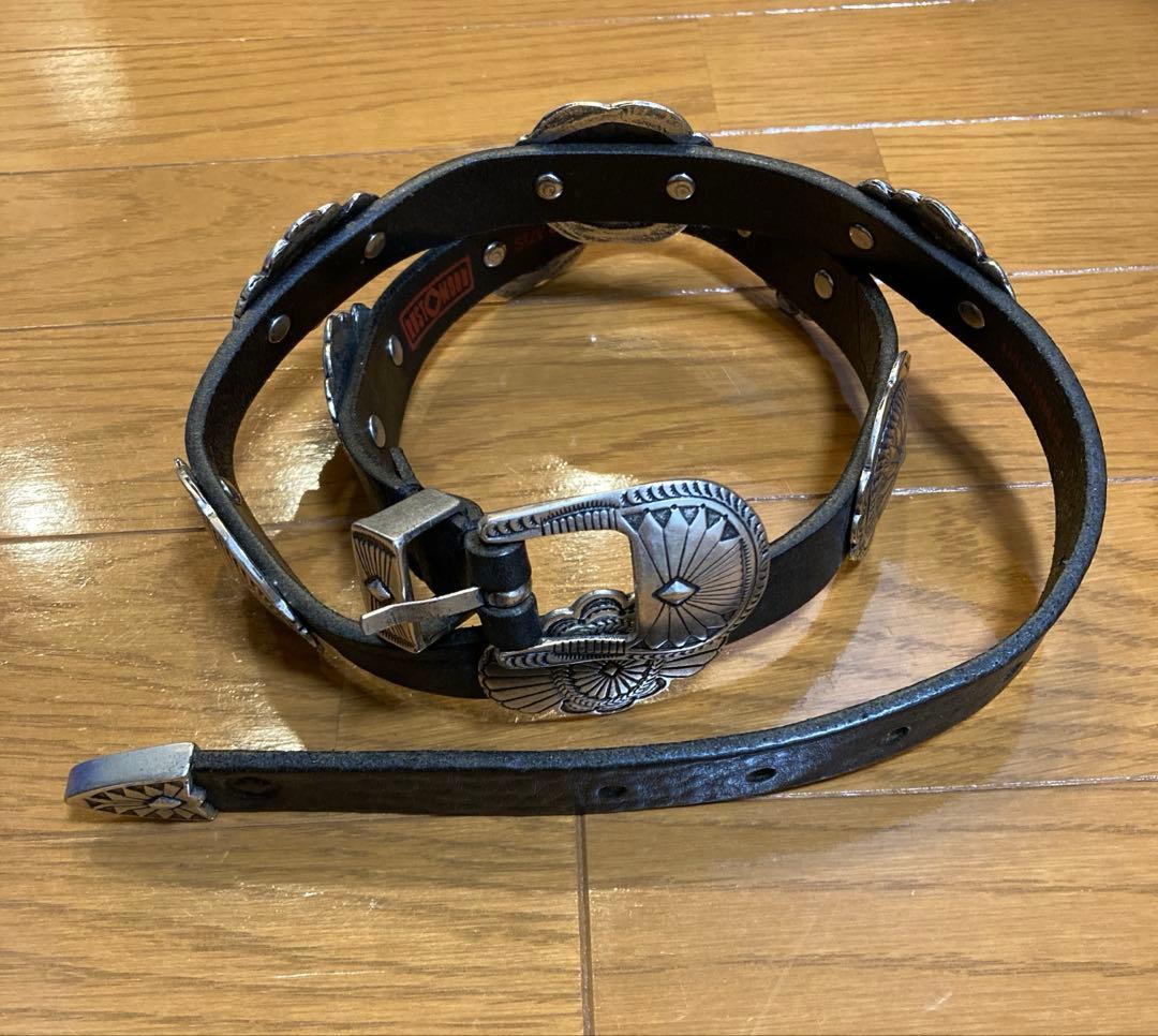 RUST MOOD コンチョレザーベルト　黒