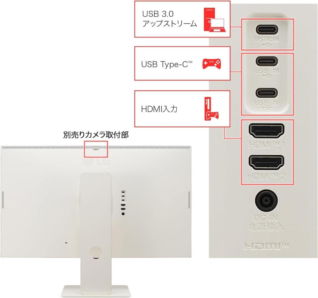 美品-モニター31.5インチ4K|32SR83U-W/LGMyViewSmart