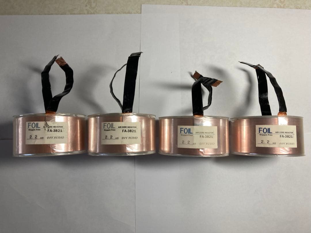 DIY AUDIO OFC 銅箔コイル FA-3821 2.2mH 4個