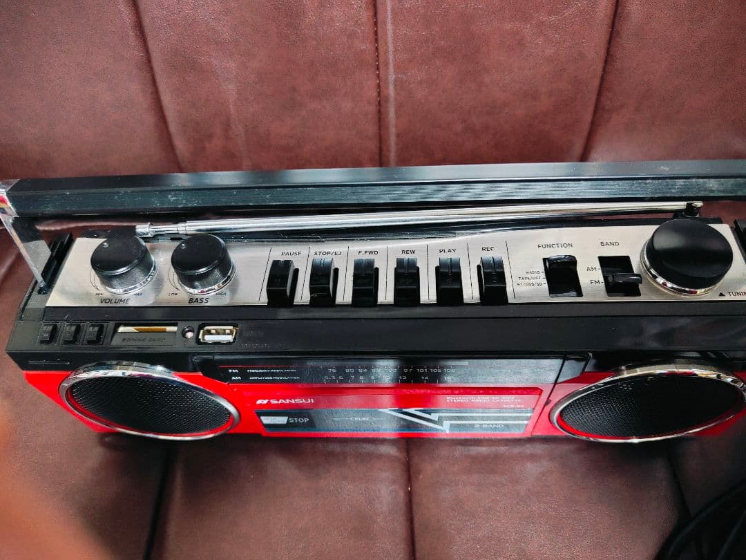 ドウシシャ SANSUI Bluetooth SCR-B2 ラジカセ