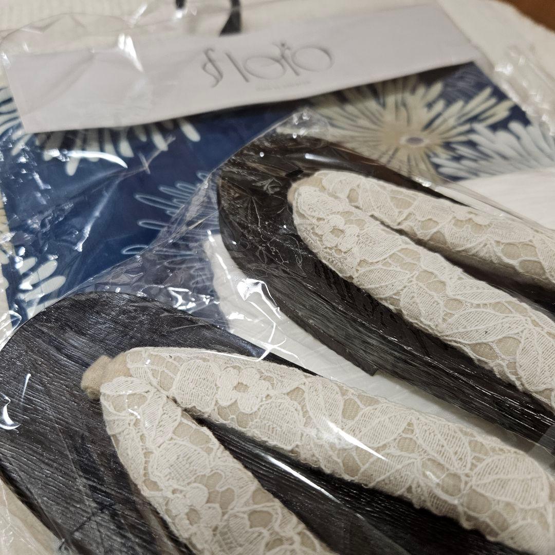 新品 浴衣三点セット(帯・下駄ベージュ) 紺色 フリーサイズ