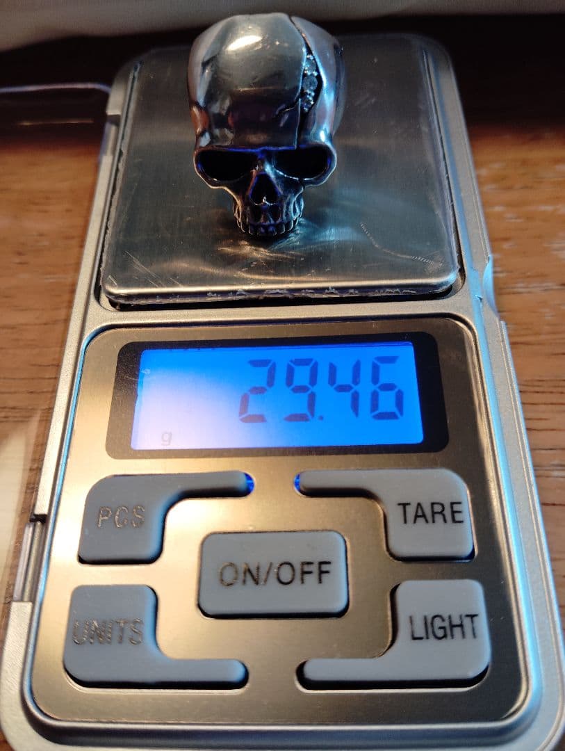 スカルリング SV925ドクターモンローホワイトキュービック19号