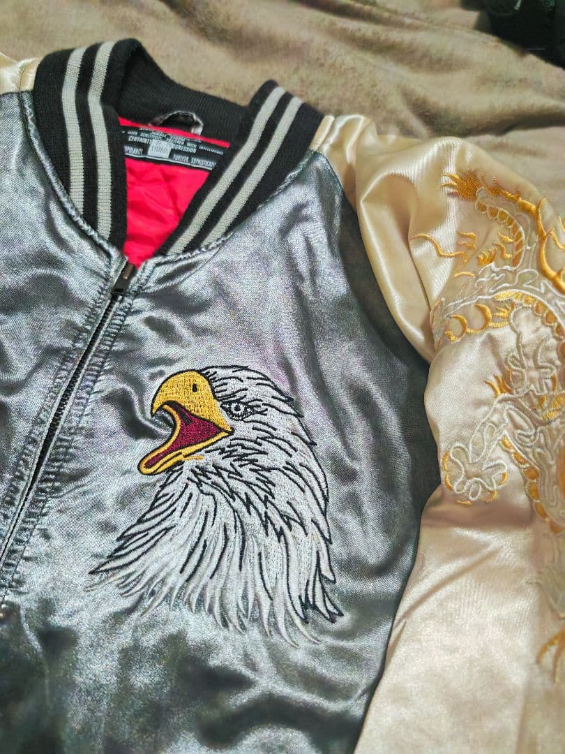 未使用近い Jungle Storm 美品 龍鷲 横須賀 日本限定 スカジャン