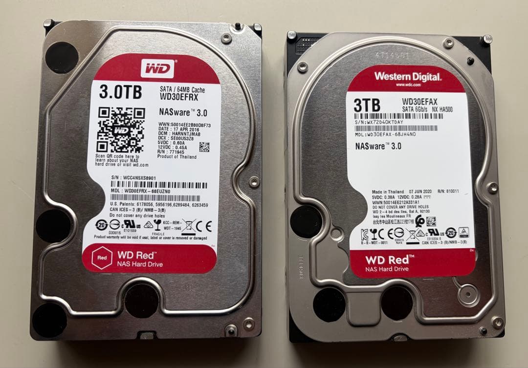 Synology DS220j NAS 本体＆ハードディスク3T×2個付