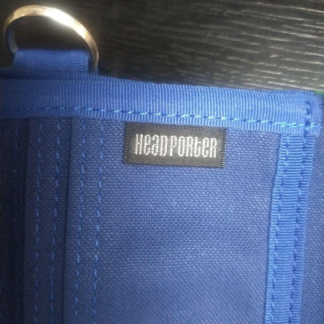 HEAD PORTER　ヘッドポーター　グリーンチェック　長財布　未使用ストック
