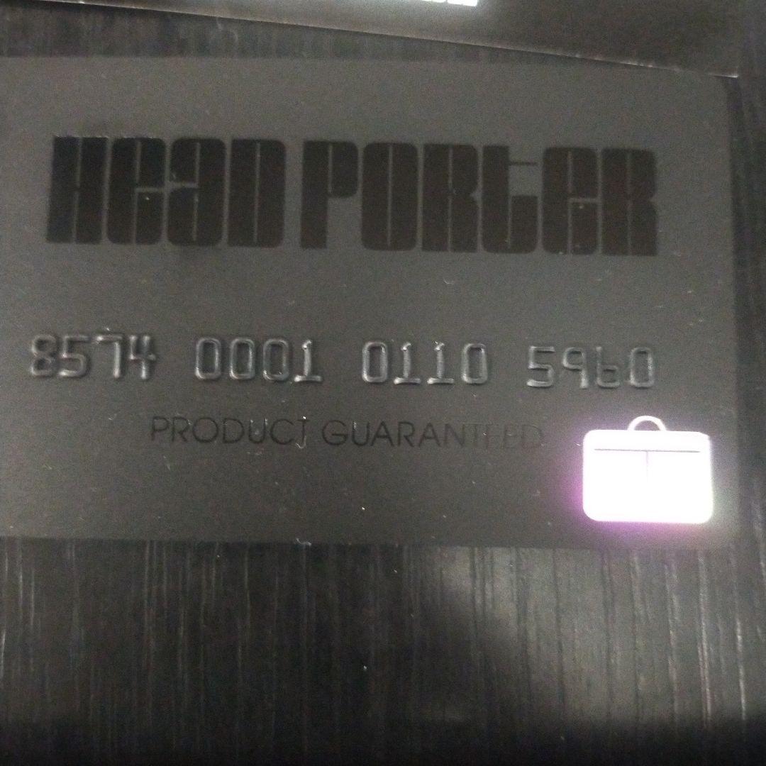 HEAD PORTER　ヘッドポーター　グリーンチェック　長財布　未使用ストック