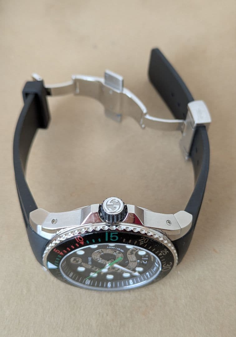 最終価格【美品】GUCCI DIVE スネークダイバーウォッチ