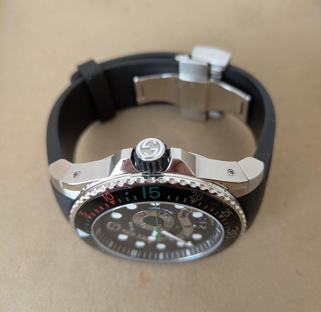 最終価格【美品】GUCCI DIVE スネークダイバーウォッチ