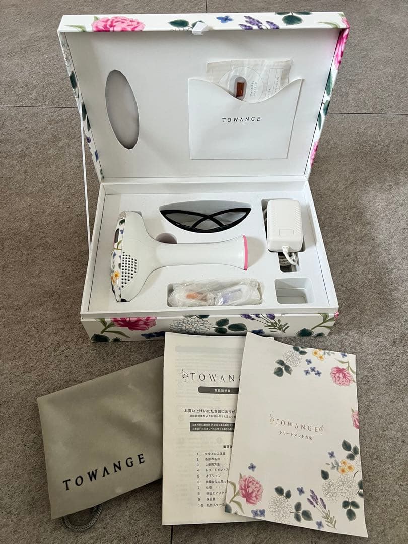 TOWANGE 脱毛器 花柄ボックス付き