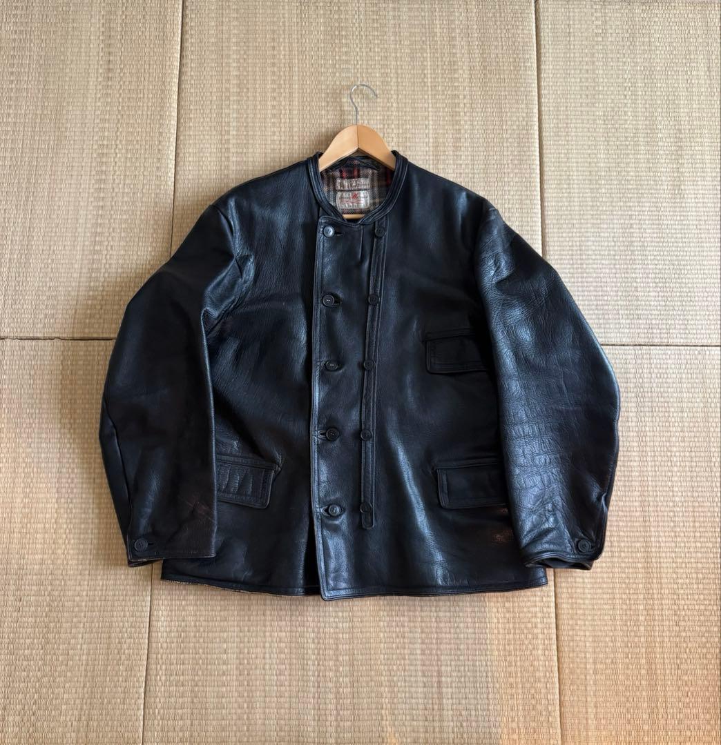 ジャケット・アウター 40's Swedish Double Breasted Leather