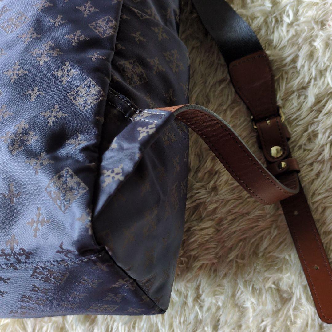 russet　ラシット　総柄　バックパック　ナイロン×レザー　リュック