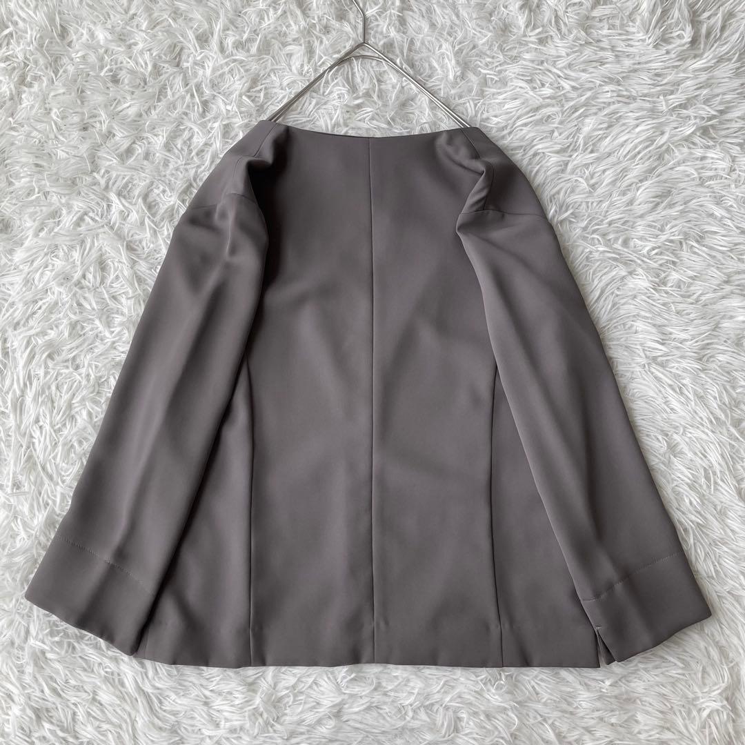 ナチュラルビューティーベーシック ノーカラージャケットパンツスーツ セット S