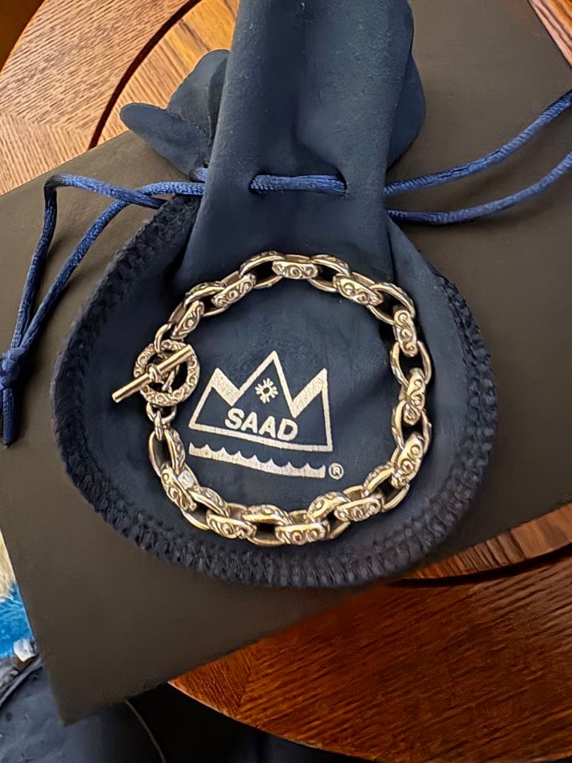 美品 SAAD アラベスク シルバー925 チェーンブレスレット