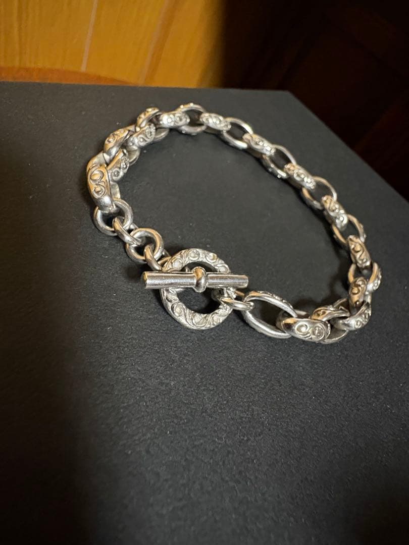 美品 SAAD アラベスク シルバー925 チェーンブレスレット