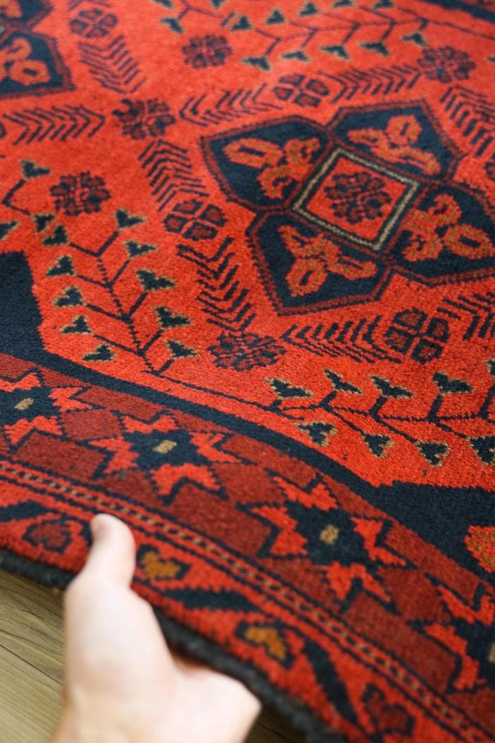 Halo 194×83cm 手織り絨毯 カールモハメディ ランナー