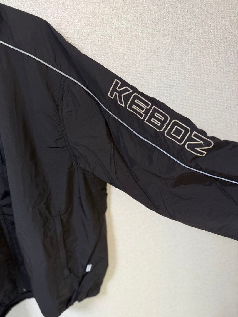 KEBOZ ブラック ナイロンジャケット