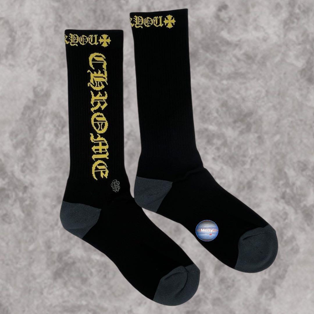 【新品】CHROME HEARTS ブラックソックス Mサイズ(25〜27㎝)