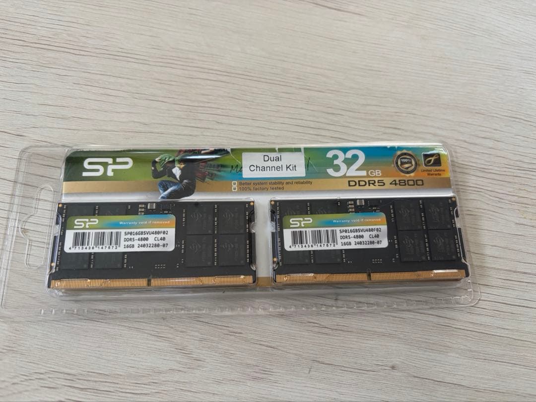 一*人様 ジャンク　シリコンパワー DDR5 32GB (16GBx2)