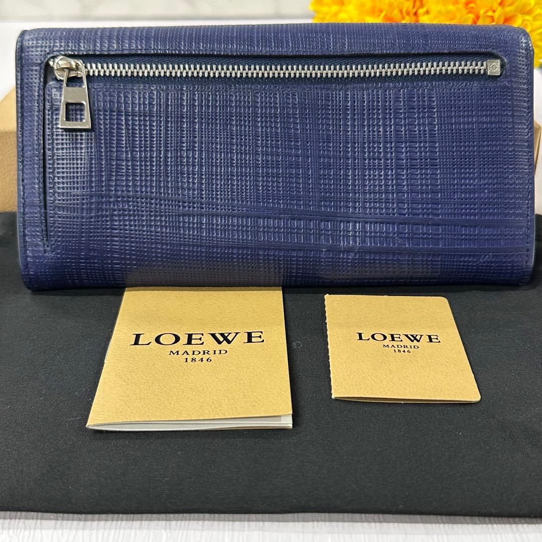 新品同様‼️ 現行　ロエベ　LOEWE 財布　二つ折り　長財布　アナグラム　ロゴ