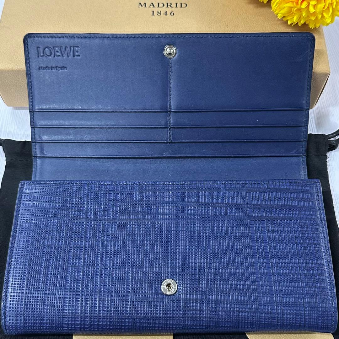 新品同様‼️ 現行　ロエベ　LOEWE 財布　二つ折り　長財布　アナグラム　ロゴ