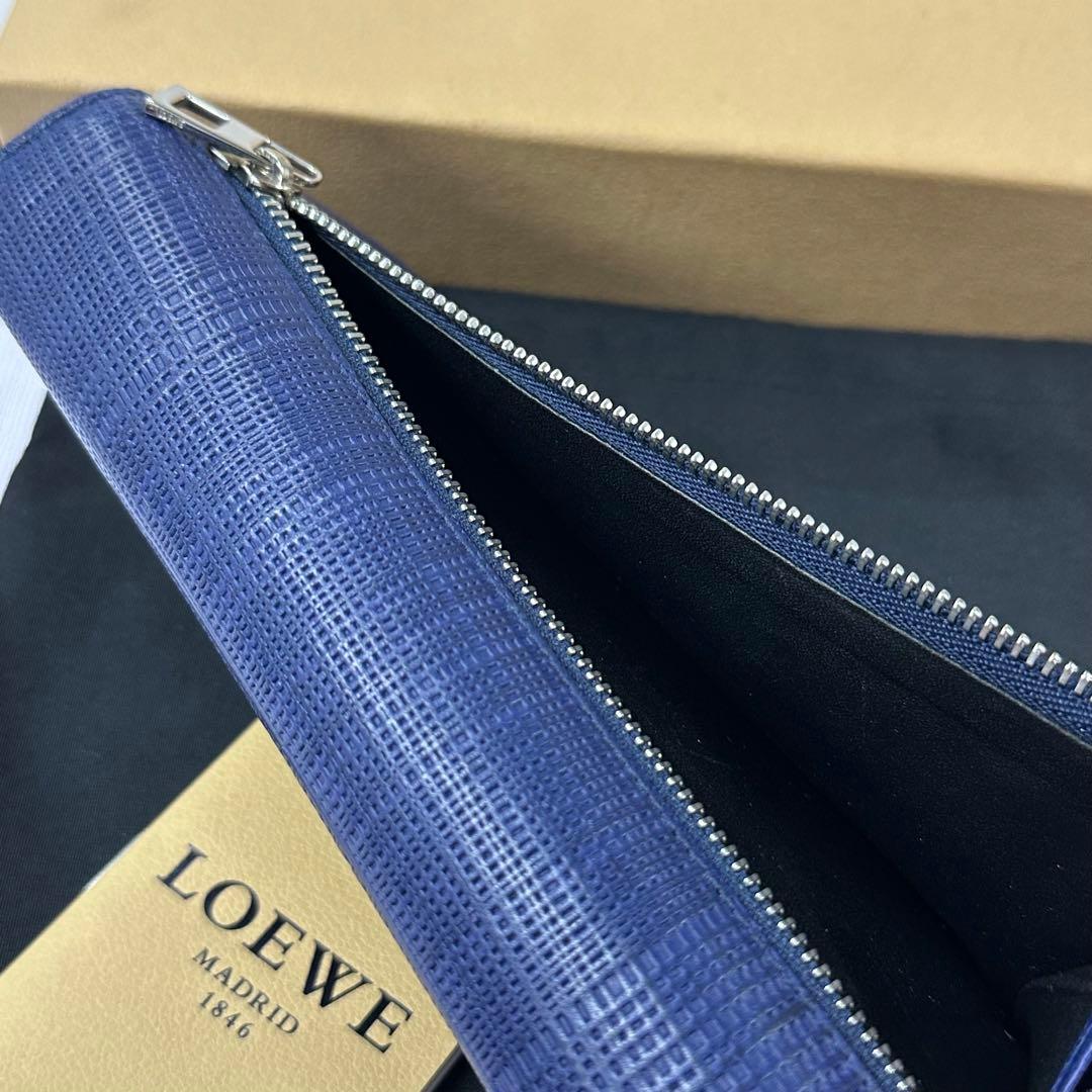 新品同様‼️ 現行　ロエベ　LOEWE 財布　二つ折り　長財布　アナグラム　ロゴ