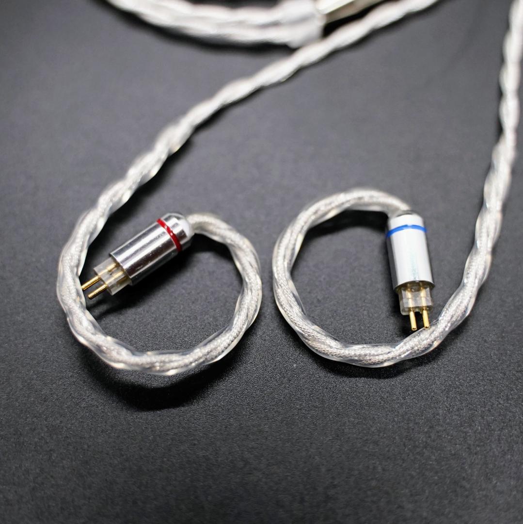 【1点のみ】7N粒子単結晶銅銀メッキ リッツ構造 CIEM 2Pin 4.4mm