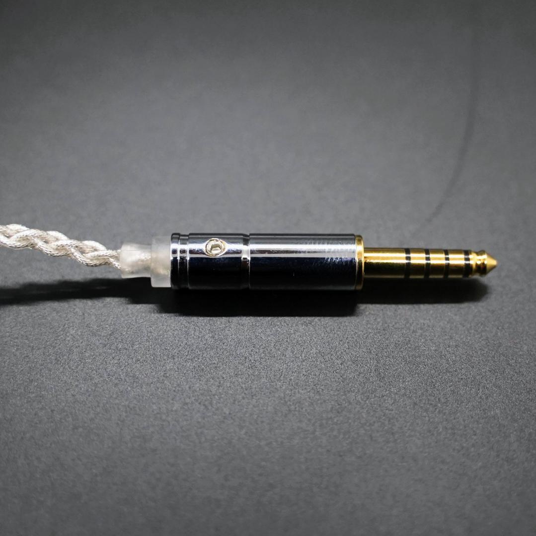 【1点のみ】7N粒子単結晶銅銀メッキ リッツ構造 CIEM 2Pin 4.4mm