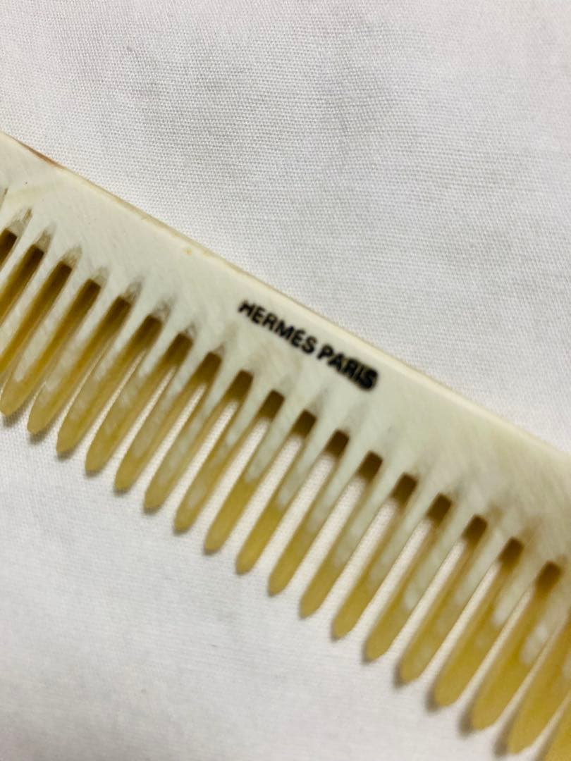 エルメス Hermes くし コーム レザーケース 未使用 バッファローホーン