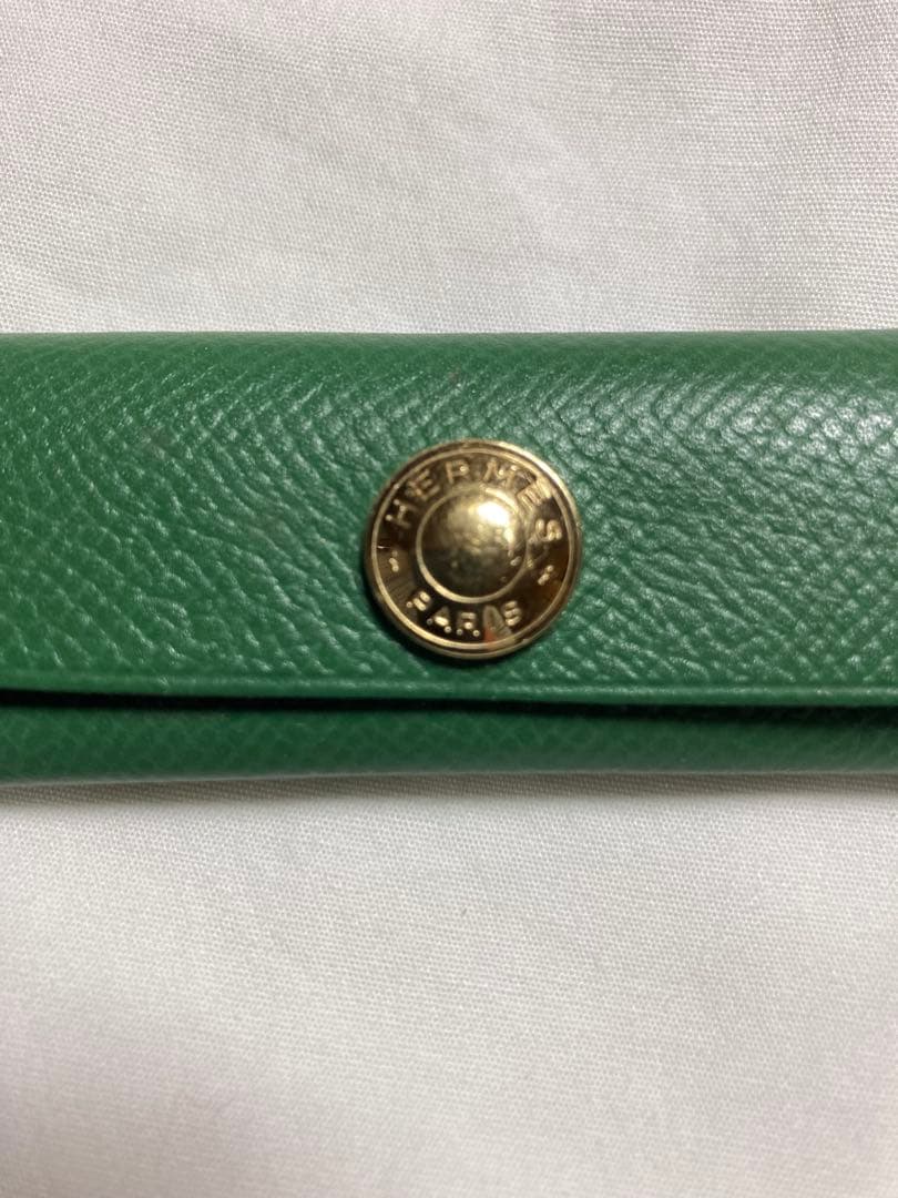 エルメス Hermes くし コーム レザーケース 未使用 バッファローホーン