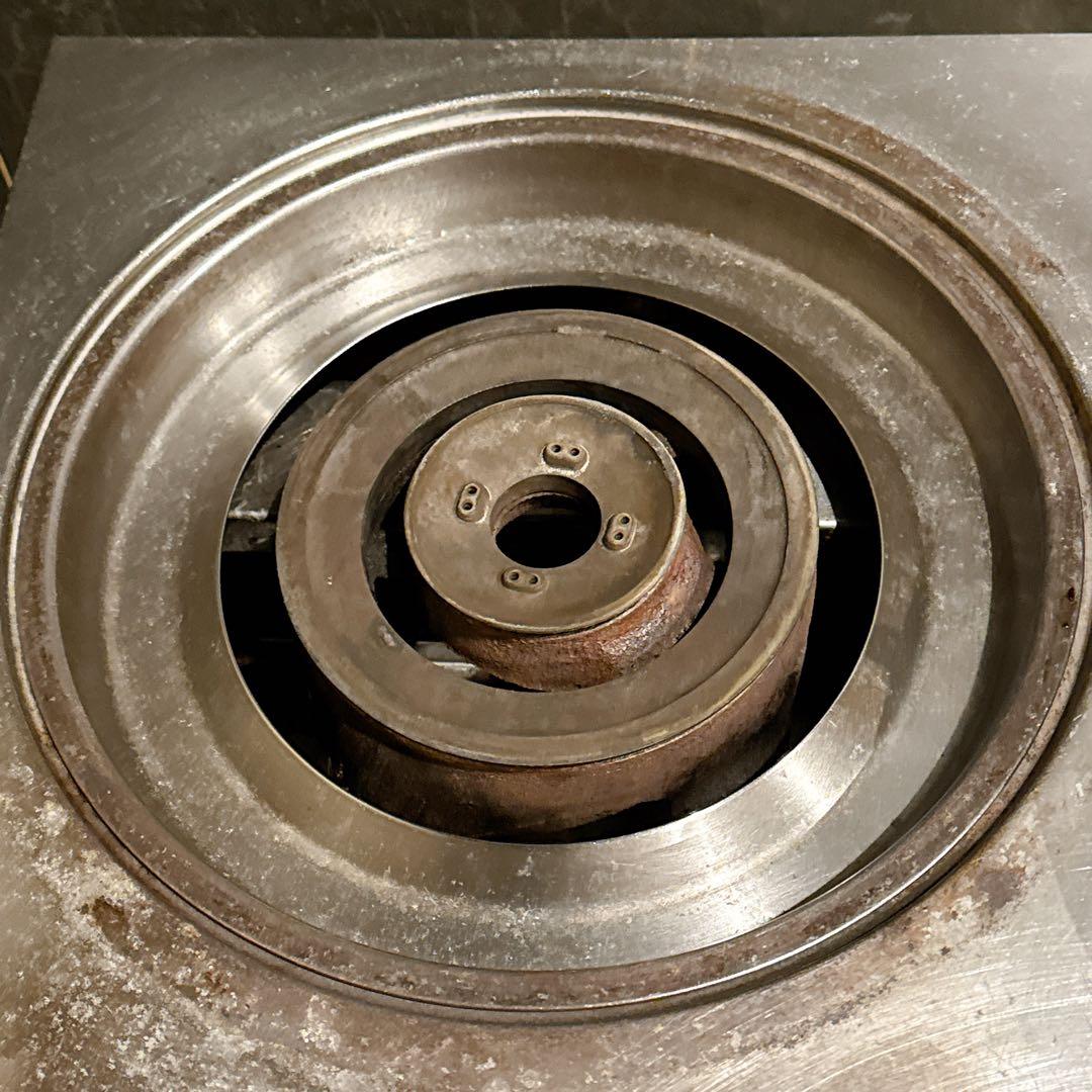 マルゼン 業務用2口ガスコンロ 親子ガス ステンレス 厨房用 クリーニング済