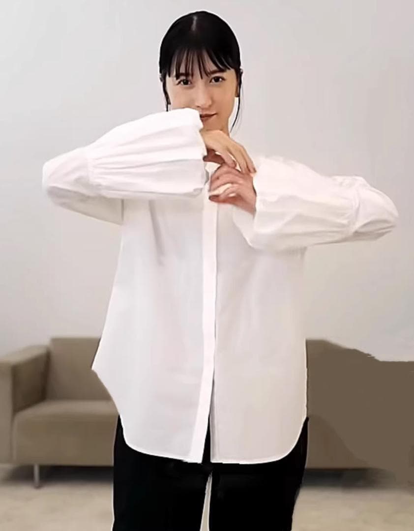 ■専用■美品 CLANE 2,6万 バルーンスリーブのブラウス ホワイト クラネ