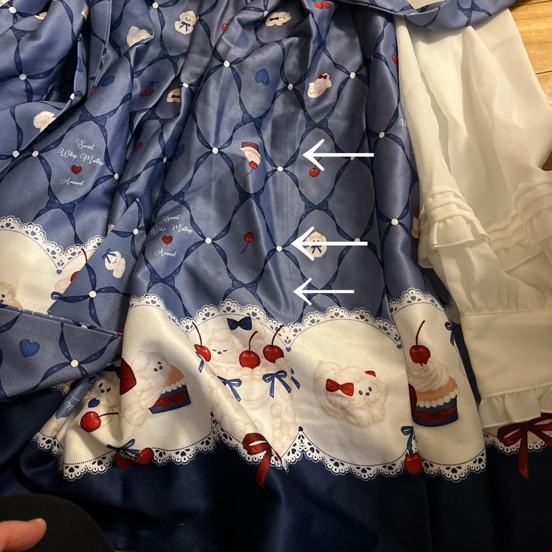 画像確認【Amavel Sweet Whip プリントワンピース】