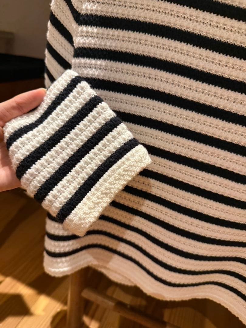 【美品】herlipto Muriel Stripe Knit Jacket