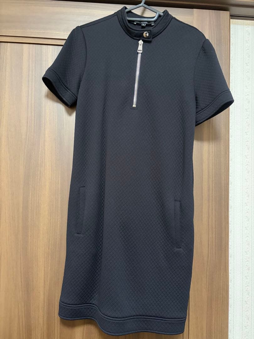 GUCCI ブラック 半袖ワンピース S キルティング