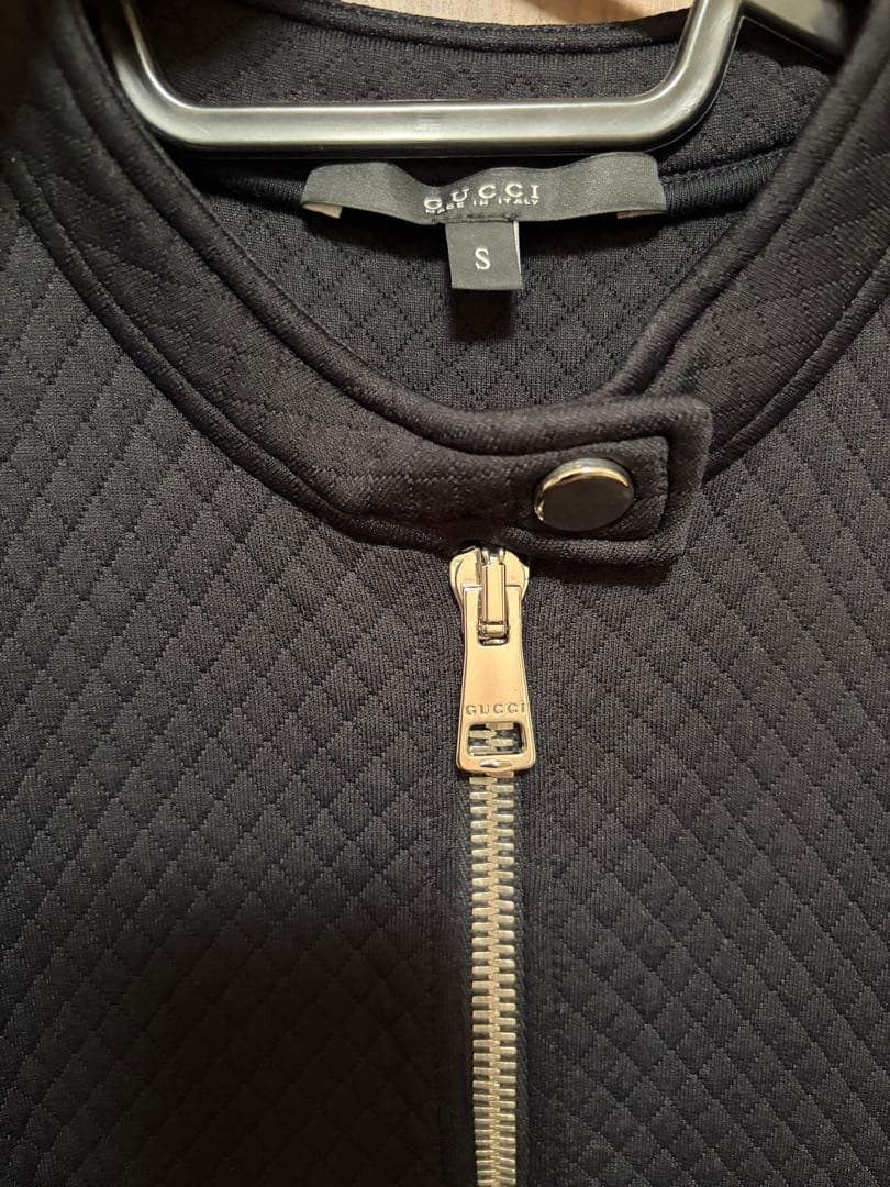 GUCCI ブラック 半袖ワンピース S キルティング