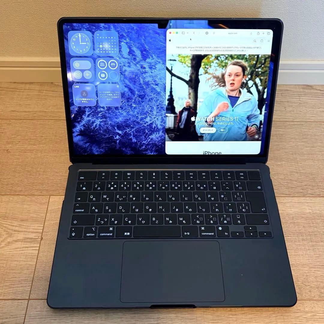 MacBookAir M2 13inch メモリ16GB SSD516GB