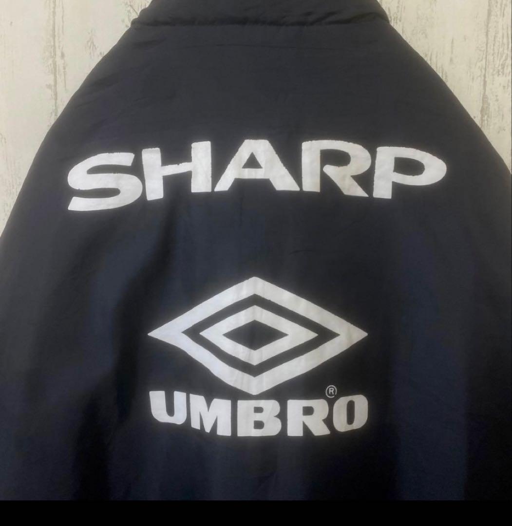 早い者勝ち　SHARPマンチェスターユナイテッド　ジャケット　UMBRO刺繍　黒