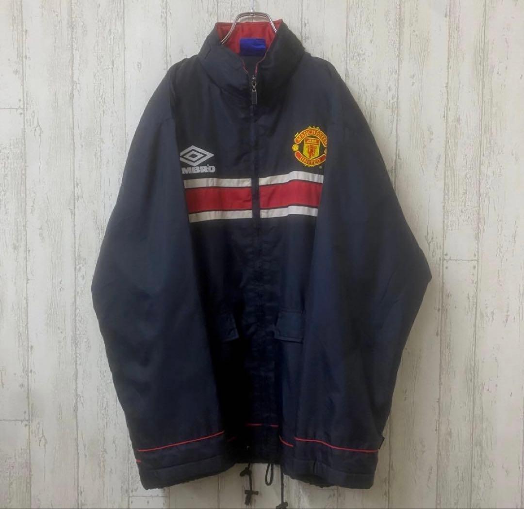 早い者勝ち　SHARPマンチェスターユナイテッド　ジャケット　UMBRO刺繍　黒