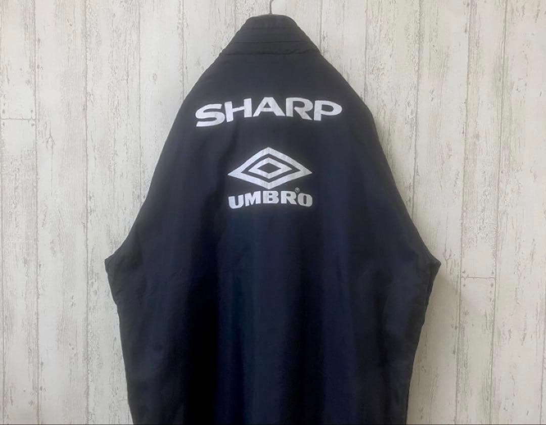 早い者勝ち　SHARPマンチェスターユナイテッド　ジャケット　UMBRO刺繍　黒