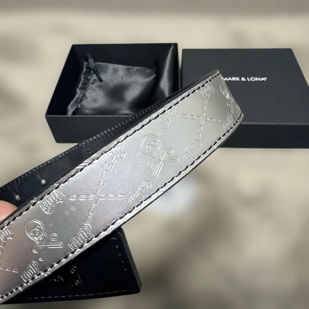 MARK&LONA マークアンドロナ　ベルト　Mサイズ　シルバー　未使用品