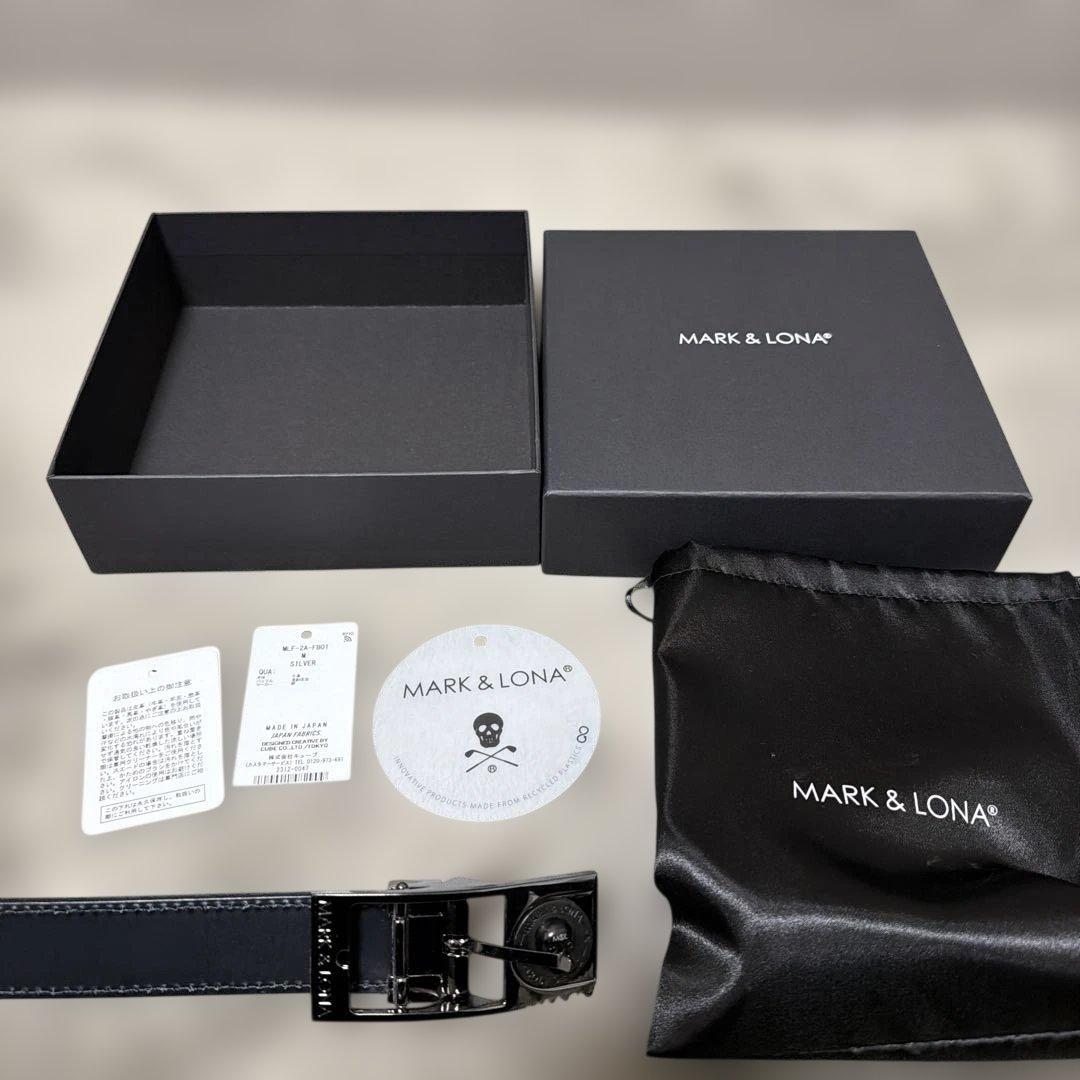 MARK&LONA マークアンドロナ　ベルト　Mサイズ　シルバー　未使用品