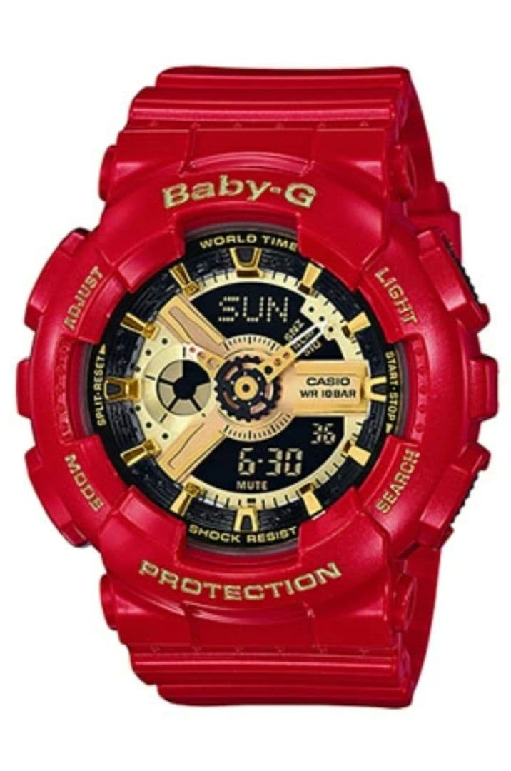 レア　カシオ レディース Baby-G 防水　腕時計 レッド