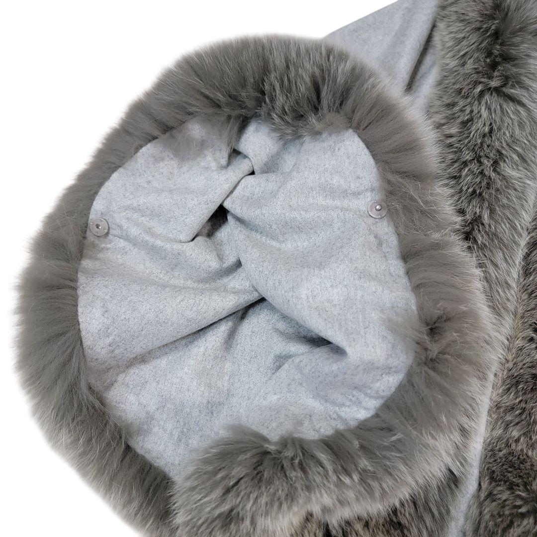 ほぼ未使用 グレースクラス Glace Class カシミヤフォックスストール