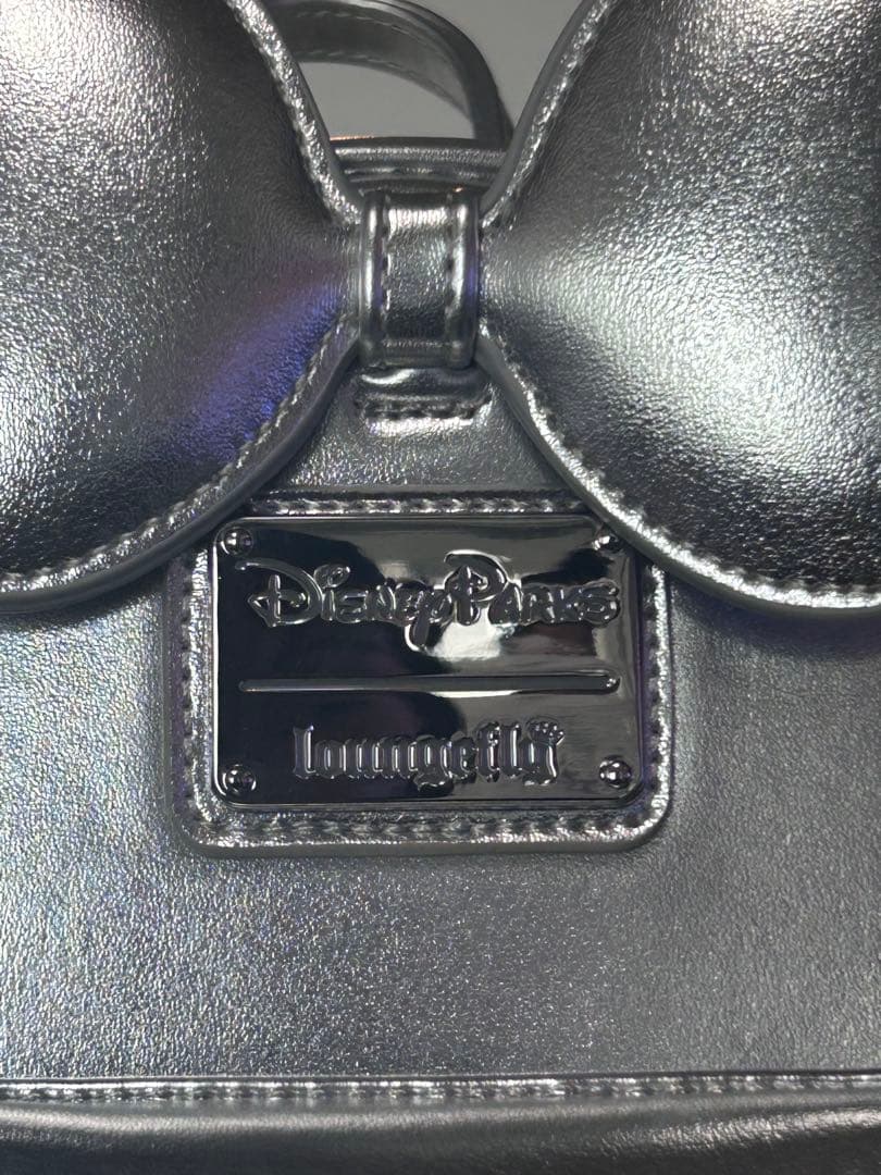 Disney 100周年 ランウジフライ　ミニーマウスリュック シルバー