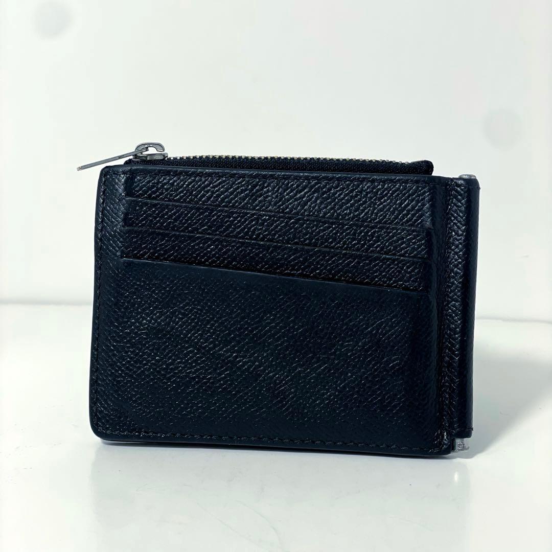 ✨️付属品✨️ マルジェラ マネークリップ シボ革 レザー 4ステッチ 黒