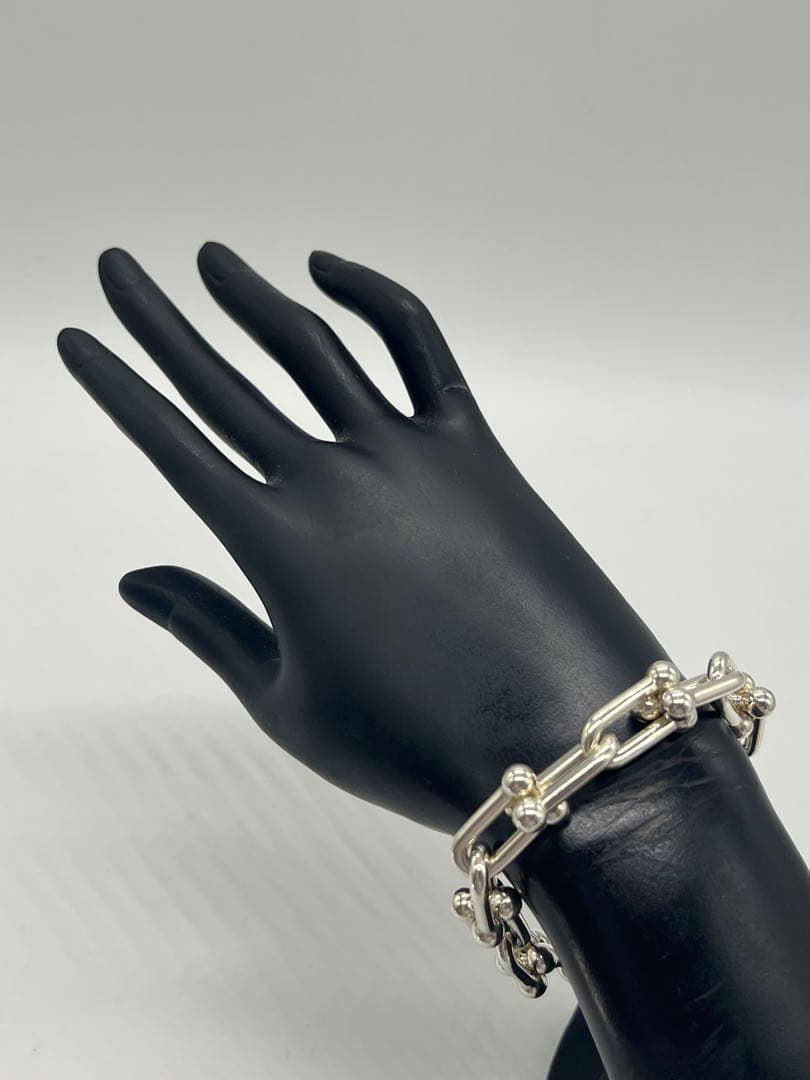 ティファニー TIFFANY ハードウェア ラージリンク ブレスレット Lサイズ