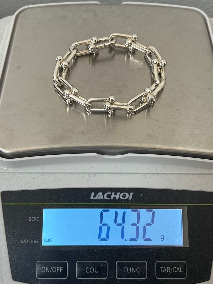 ティファニー TIFFANY ハードウェア ラージリンク ブレスレット Lサイズ