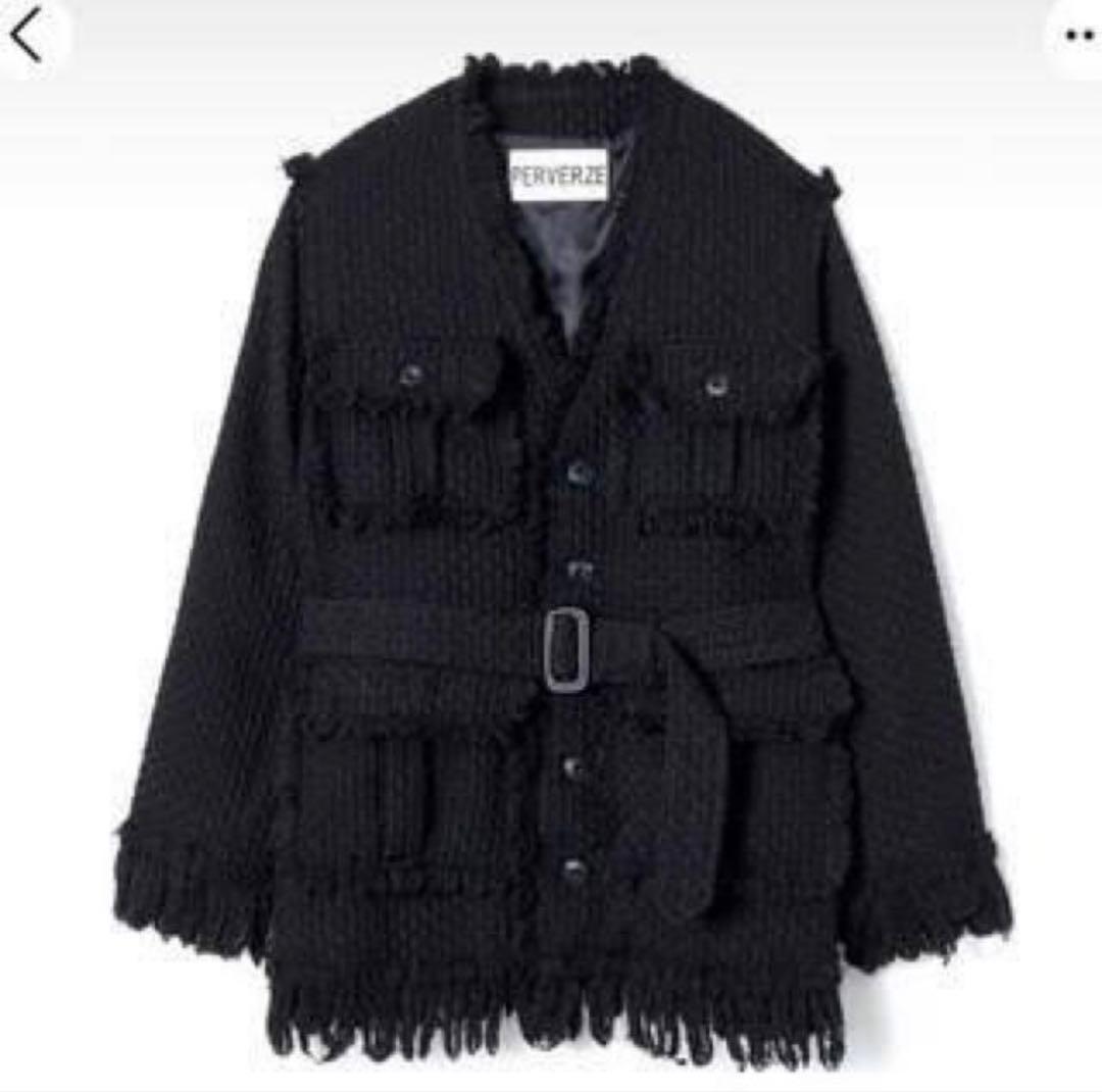 専用perverze パーバーズ クラッシュツイードジャケット