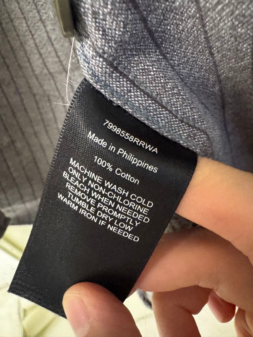 RRL ダブルアールエル ストライプ ワークシャツ XS